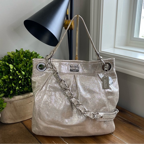 Coach 2009 Madison Champagne Metallic Large Hobo - Picture 8 of 15